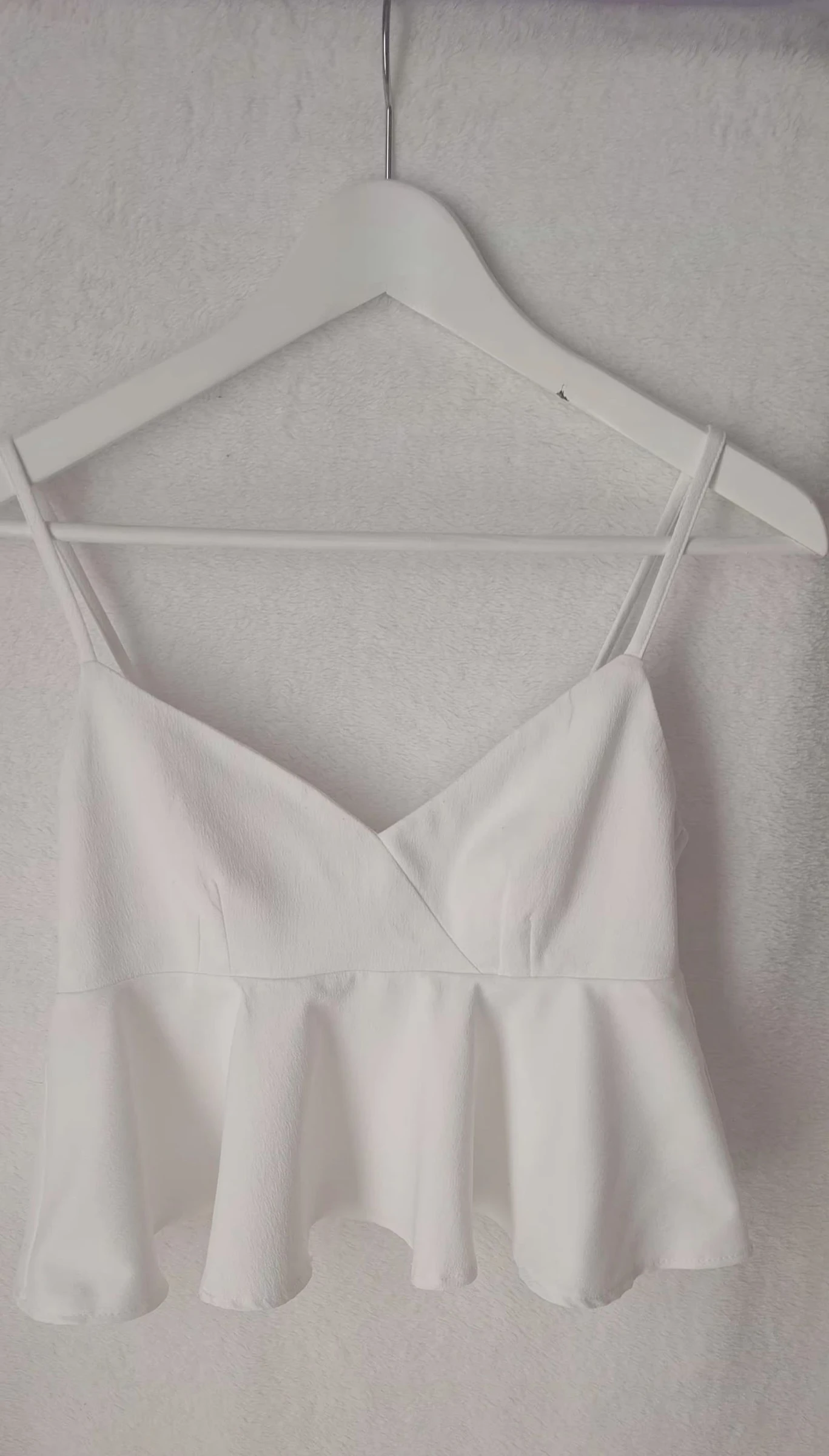 Top Péplum blanc T 38• chic,cérémonie/ mariage